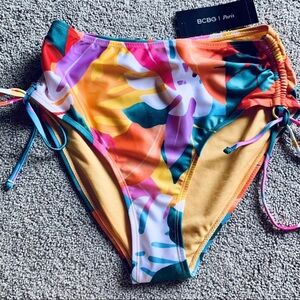 BCBG Paris High Waisted Swim Bottoms Size Small